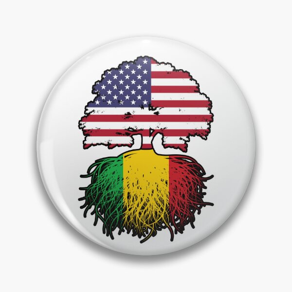 Aperçu de l'œuvre Drapeau des racines des arbres des États-Unis d'Amérique malienne du Mali créée et vendue par FlagX.