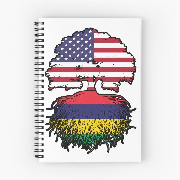 Item preview, Mauritius Mauritian American USA Tree Roots Flag designed and sold by FlagX.