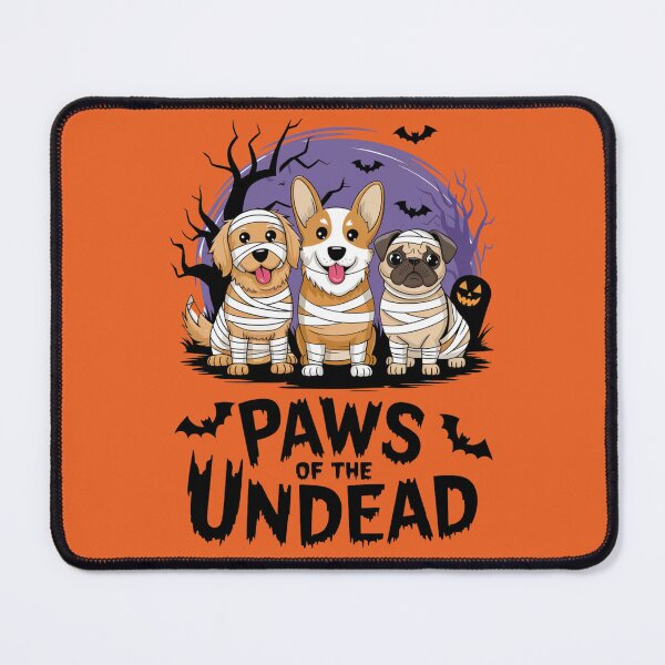 Item preview, Paws of the Undead: Halloween Dog Mummy T-Shirt designed and sold by piketo.