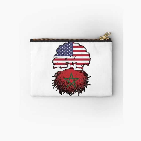 Item preview, Morocco Moroccan American USA Tree Roots Flag designed and sold by FlagX.