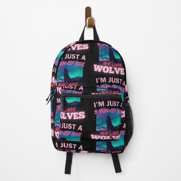 Item preview, I'm Just a 9 Year-Old Girl Who Loves WOLVES designed and sold by estrogendered.