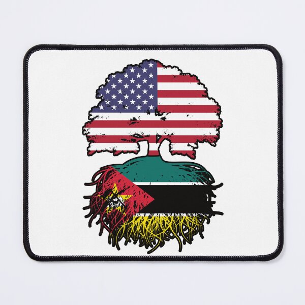 Item preview, Mozambique Mozambican American USA Tree Roots Flag designed and sold by FlagX.