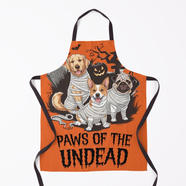 Item preview, Spooky Dog Paws of the Undead: Halloween Dog Mummy T-Shirt designed and sold by piketo.
