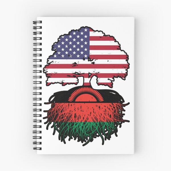 Item preview, Malawi Malawian American USA Tree Roots Flag designed and sold by FlagX.