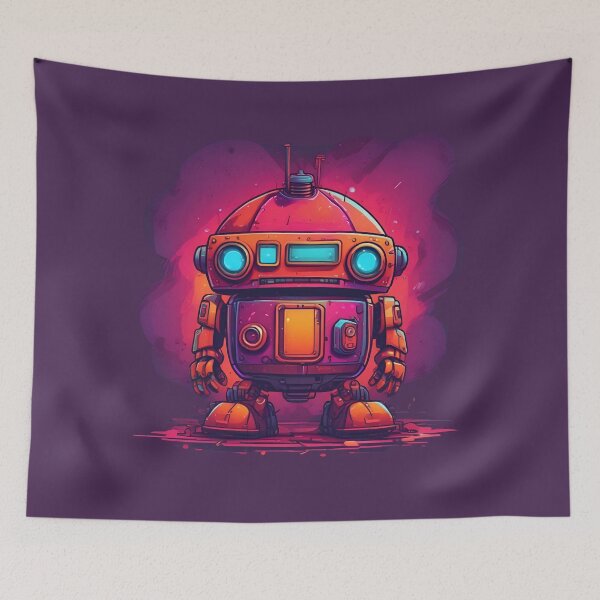 Item preview, Cartoon Retro Robot designed and sold by UNK-Fatigues.