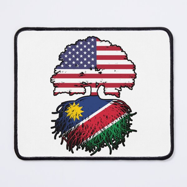 Item preview, Namibia Namibian American USA Tree Roots Flag designed and sold by FlagX.
