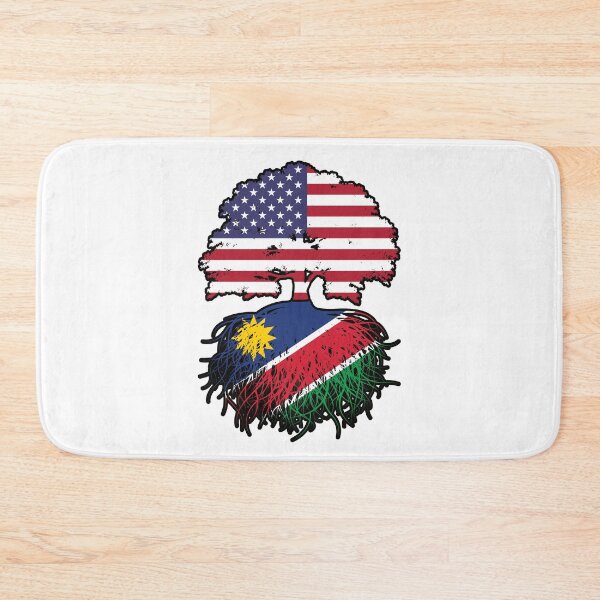 Item preview, Namibia Namibian American USA Tree Roots Flag designed and sold by FlagX.