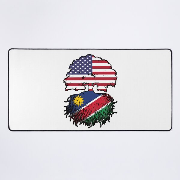 Item preview, Namibia Namibian American USA Tree Roots Flag designed and sold by FlagX.