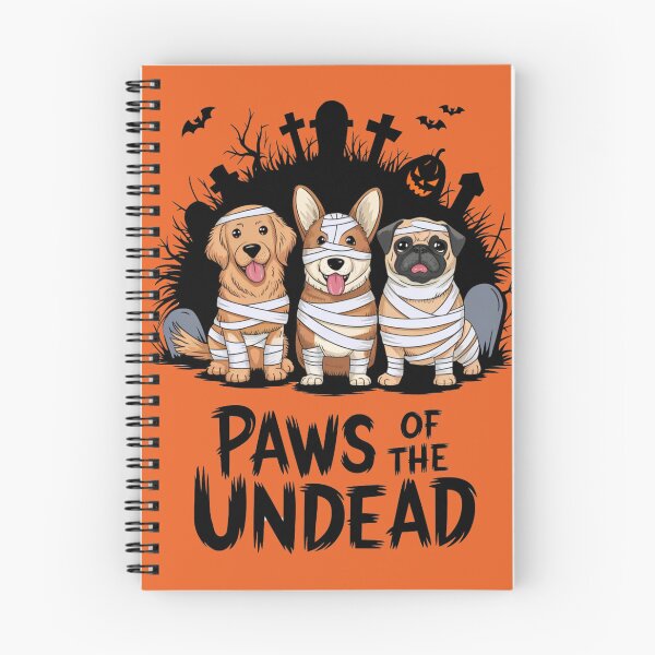 Item preview, Pug Mummy Shirt Paws of the Undead: Halloween Dog Mummy T-Shirt designed and sold by piketo.
