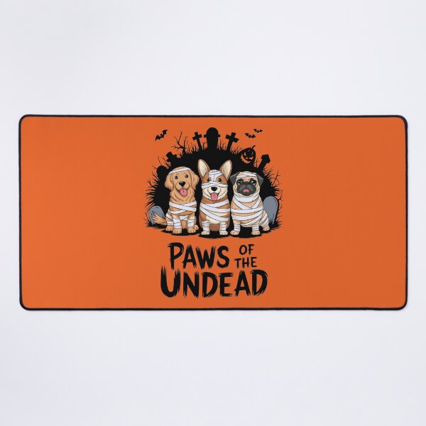 Item preview, Pug Mummy Shirt Paws of the Undead: Halloween Dog Mummy T-Shirt designed and sold by piketo.