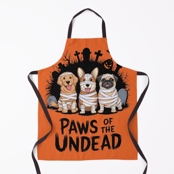 Item preview, Pug Mummy Shirt Paws of the Undead: Halloween Dog Mummy T-Shirt designed and sold by piketo.