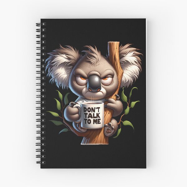 Item preview, Grumpy Koala Bear Drinking Coffee designed and sold by Redblackman.