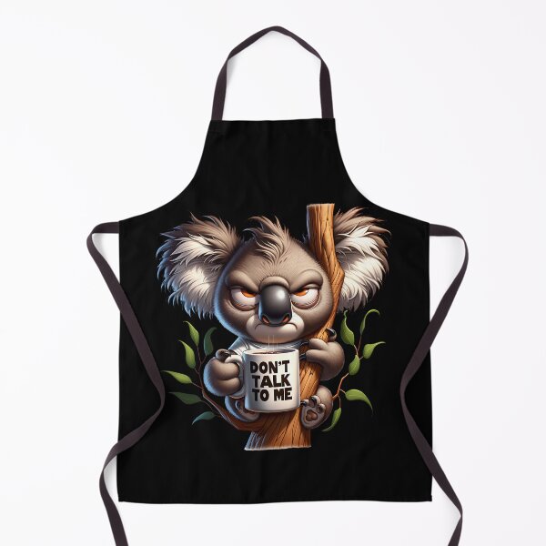Item preview, Grumpy Koala Bear Drinking Coffee designed and sold by Redblackman.