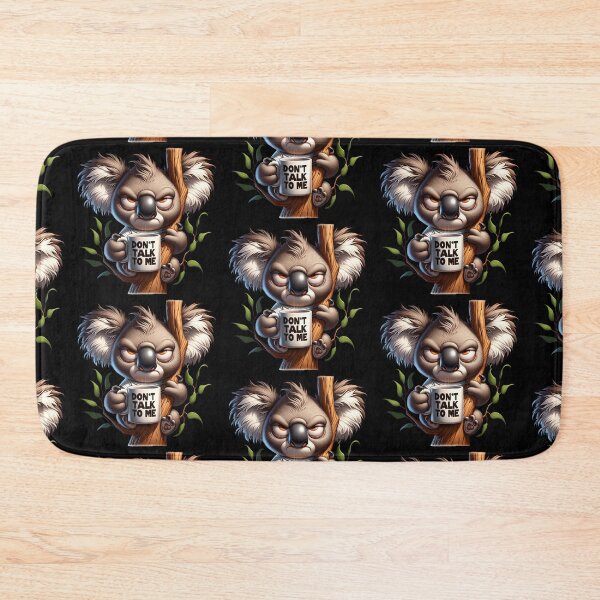Item preview, Grumpy Koala Bear Drinking Coffee designed and sold by Redblackman.