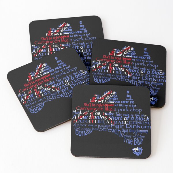 Item preview, Aussie Slang, Funny Australian sayings, Australia Flag Design designed and sold by lozsart.