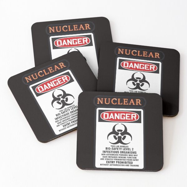 Item preview, Señal de advertencia de peligro biológico nuclear designed and sold by NuclearWisdom.