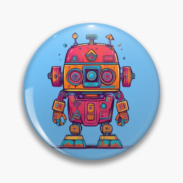 Item preview, Cartoon Retro Robot designed and sold by UNK-Fatigues.