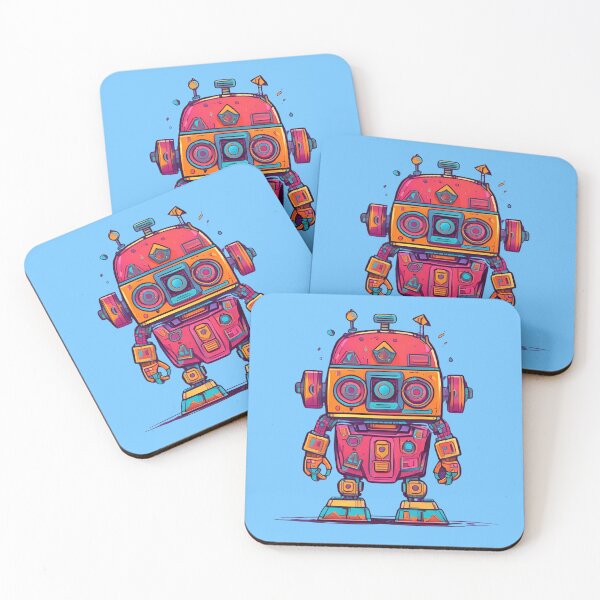 Item preview, Cartoon Retro Robot designed and sold by UNK-Fatigues.