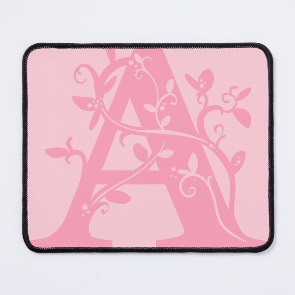 Item preview, Pink Capital Letter A With Vines V2 designed and sold by Victoria Lehnard.