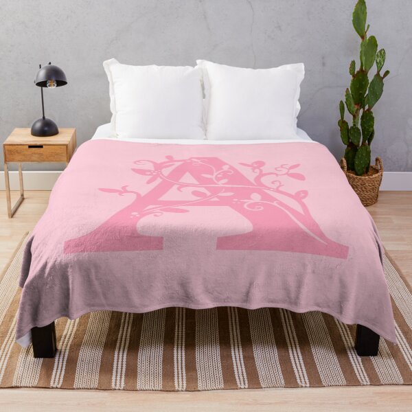 Item preview, Pink Capital Letter A With Vines V2 designed and sold by Victoria Lehnard.