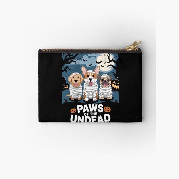 Item preview, Paws of the Undead Tshirt Paws of the Undead: Halloween Dog Mummy T-Shirt designed and sold by piketo.