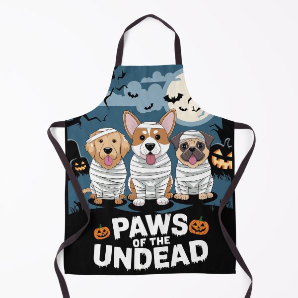 Item preview, Paws of the Undead Tshirt Paws of the Undead: Halloween Dog Mummy T-Shirt designed and sold by piketo.