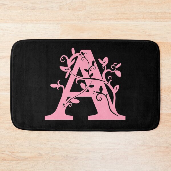 Item preview, Pink Capital Letter A With Vines V3 designed and sold by Victoria Lehnard.