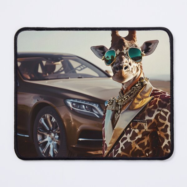 Item preview, Glamorous Giraffe and Car- Stylish Animal with Sunglasses and Wealthy Look designed and sold by Artificial Craft.