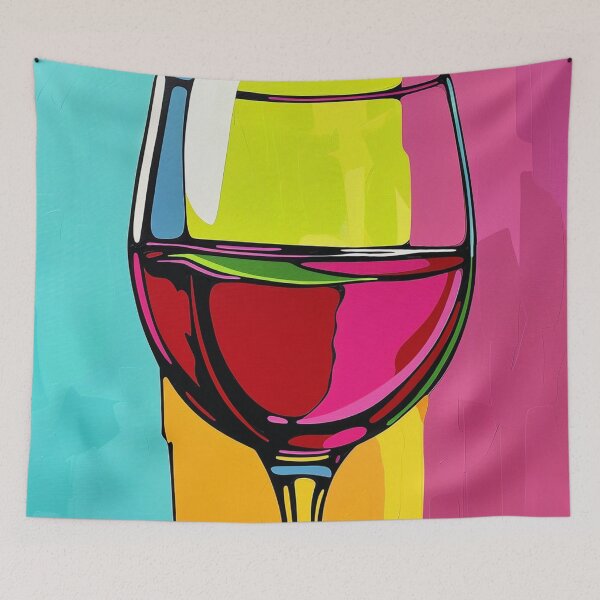 Item preview, Glass of Wine Pop Art 1 designed and sold by AstroRisq.