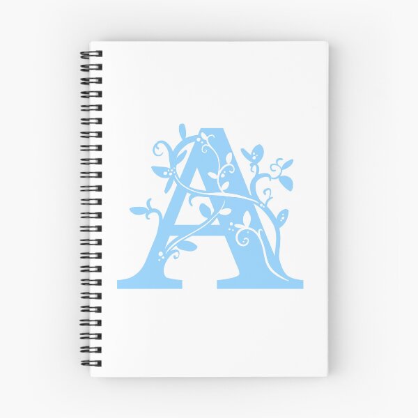 Item preview, Blue Capital Letter A With Vines designed and sold by Victoria Lehnard.