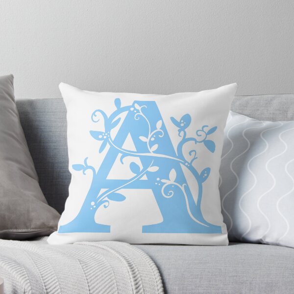Item preview, Blue Capital Letter A With Vines designed and sold by Victoria Lehnard.