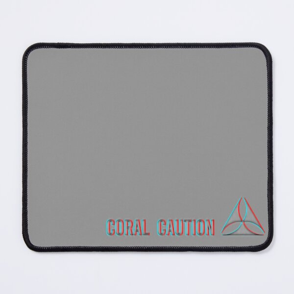 Item preview, CORAL CAUTION (red/cyan variant) designed and sold by fistfullofChit.