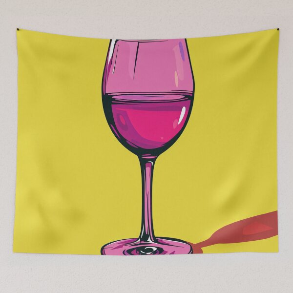 Item preview, Glass of Wine Pop Art 2 designed and sold by AstroRisq.