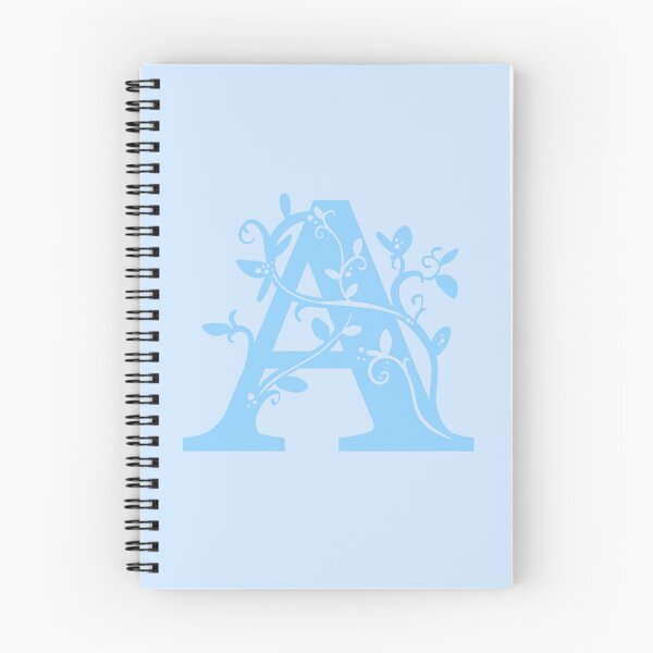 Item preview, Blue Capital Letter A With Vines V2 designed and sold by Victoria Lehnard.