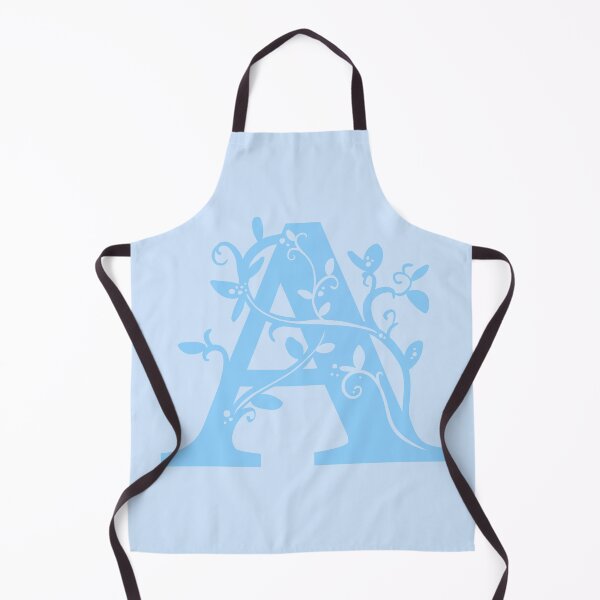 Item preview, Blue Capital Letter A With Vines V2 designed and sold by Victoria Lehnard.