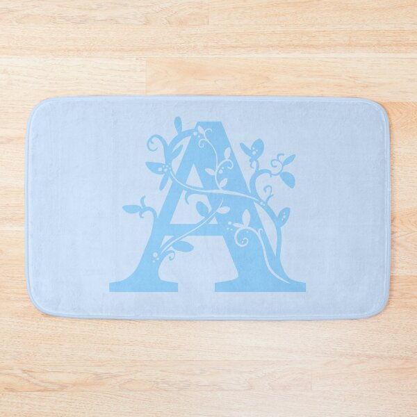 Item preview, Blue Capital Letter A With Vines V2 designed and sold by Victoria Lehnard.