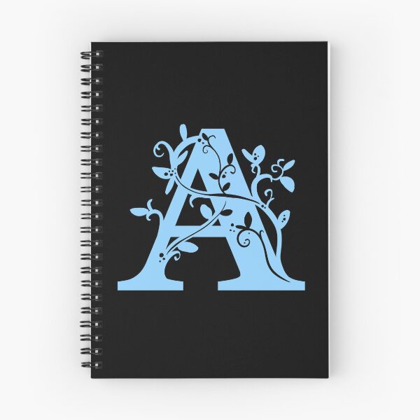 Item preview, Blue Capital Letter A With Vines V3 designed and sold by Victoria Lehnard.