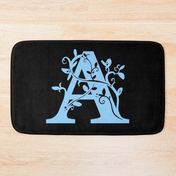 Item preview, Blue Capital Letter A With Vines V3 designed and sold by Victoria Lehnard.