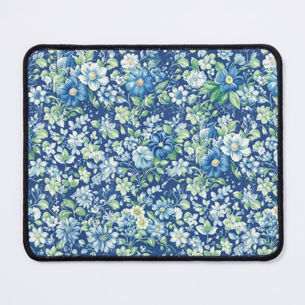 Item preview, Blue Floral Feedsack designed and sold by Boddicca.