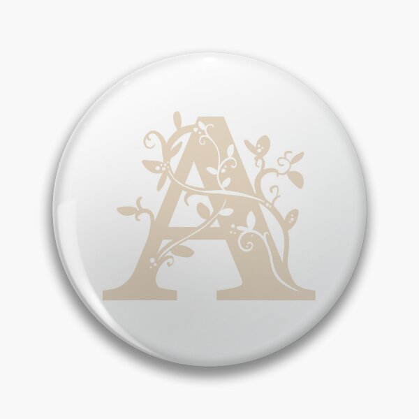 Item preview, Beige Capital Letter A With Vines designed and sold by Victoria Lehnard.