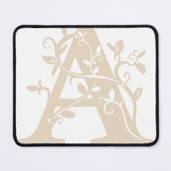 Item preview, Beige Capital Letter A With Vines designed and sold by Victoria Lehnard.