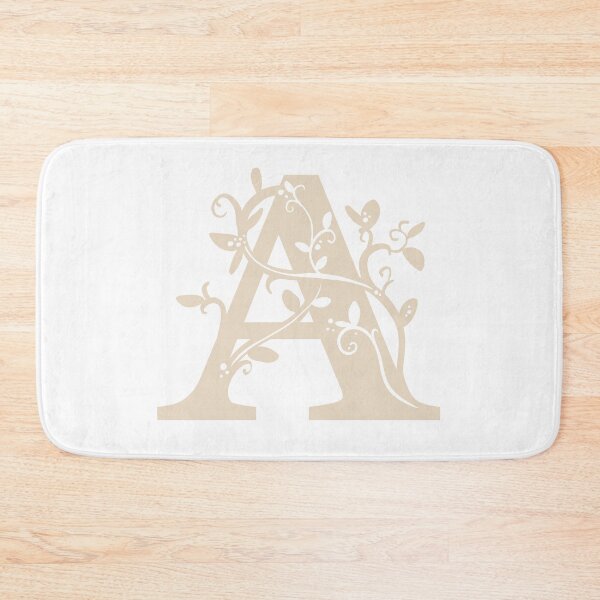 Item preview, Beige Capital Letter A With Vines designed and sold by Victoria Lehnard.