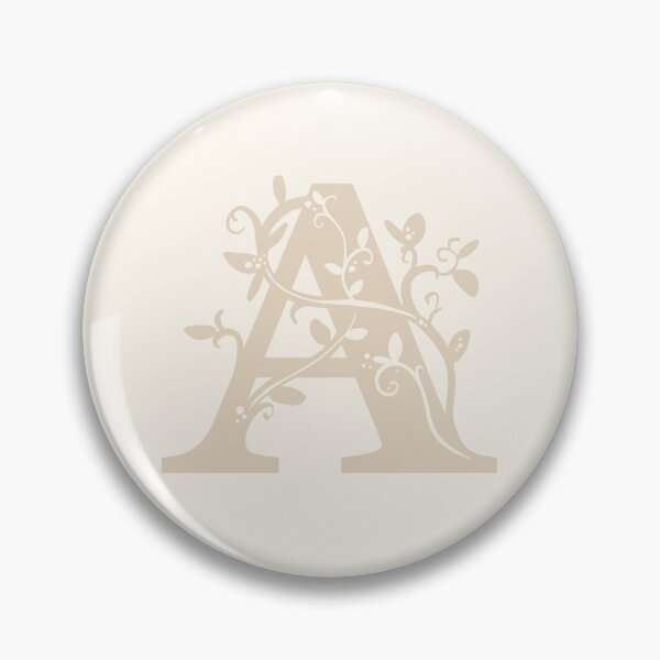 Item preview, Beige Capital Letter A With Vines V2 designed and sold by Victoria Lehnard.