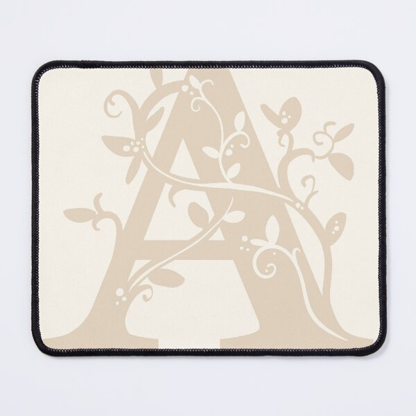 Item preview, Beige Capital Letter A With Vines V2 designed and sold by Victoria Lehnard.