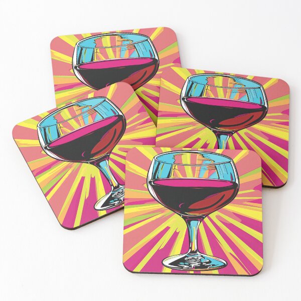 Item preview, Glass of Wine Pop Art 3 designed and sold by AstroRisq.
