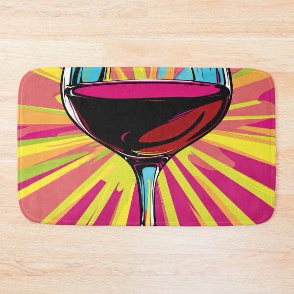 Item preview, Glass of Wine Pop Art 3 designed and sold by AstroRisq.