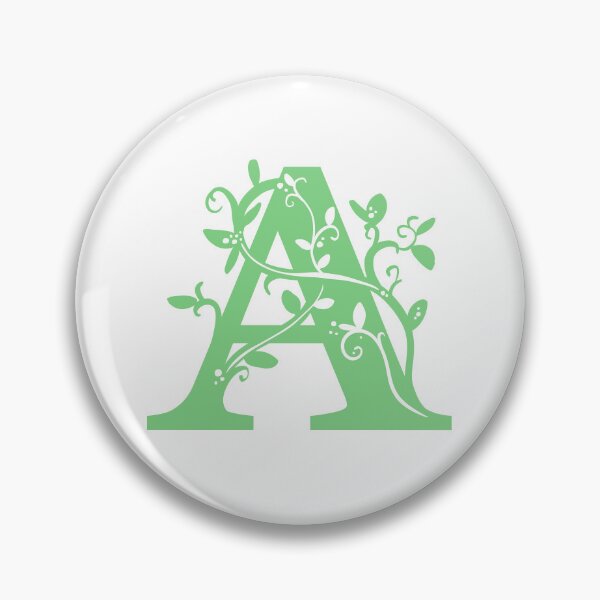 Item preview, Green Capital Letter A With Vines designed and sold by Victoria Lehnard.