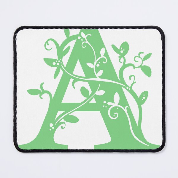 Item preview, Green Capital Letter A With Vines designed and sold by Victoria Lehnard.