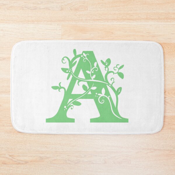 Item preview, Green Capital Letter A With Vines designed and sold by Victoria Lehnard.