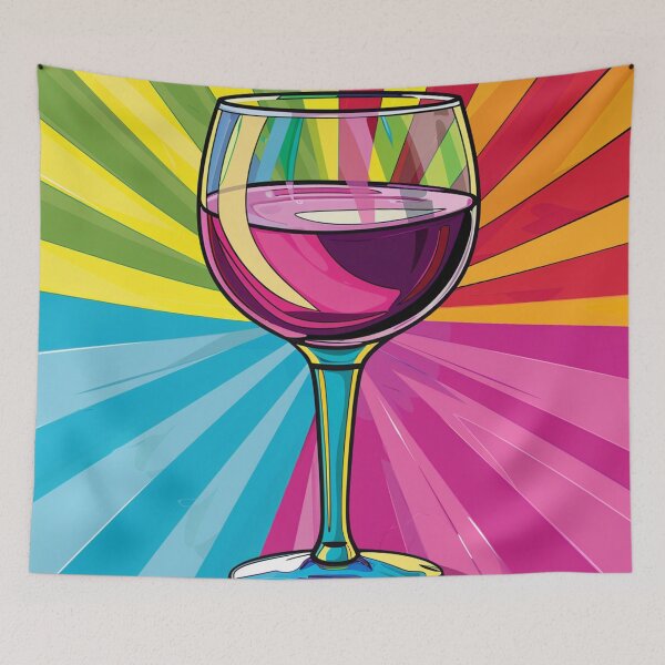 Item preview, Glass of Wine Pop Art 4 designed and sold by AstroRisq.